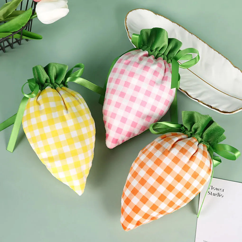 Easter Drawstring Gift Bags 10-Pack | Cotton Candy Bags Orange Drawstring Gift Bags Vue