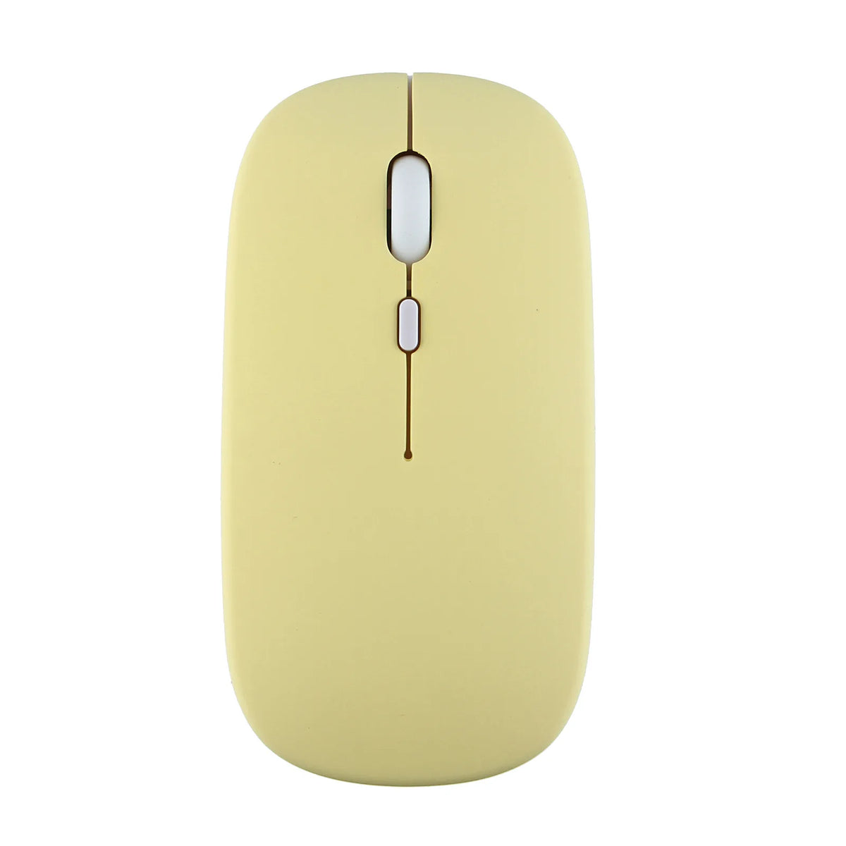 Lenovo Wireless Mouse For Tablet Laptop Computer Mini Ultra Thin Wireless Mice Bluetooth 5.0 Battery version Mute Button Mouse Vue Yellow