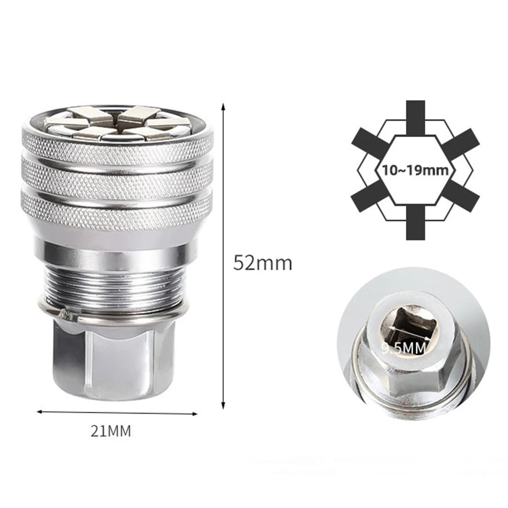 10–19mm Universal Socket Wrench Sleeve with Drill Adapter Socket Wrench Sleeve Vue