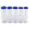 New Portable 5 Slots Euro Coin Holder Hidden Safe Coin Collector Dispenser Fanny Pack Cash Receipt Waist Wallet Waiter's Driver Vue Transparent