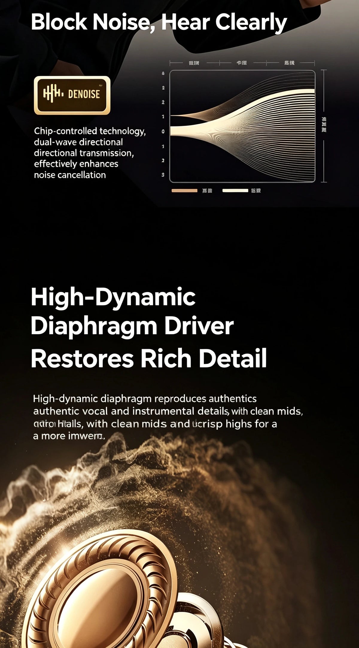 KC-902 Bluetooth V6.0 Earphones TWS in-Ear Wireless Headphones AI Translator Earbuds comfortable Ultra-light Earbuds Vue