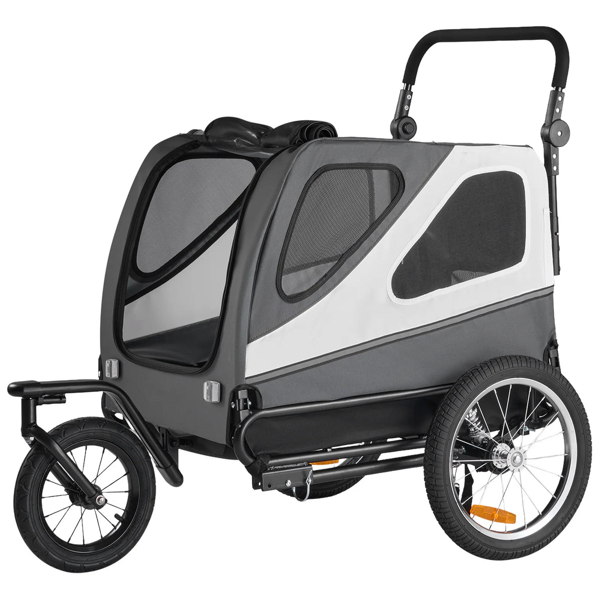 100 lbs Dog Bike Trailer 2-in-1 Pet Stroller for Large Dogs Dog Bike Trailer Vue