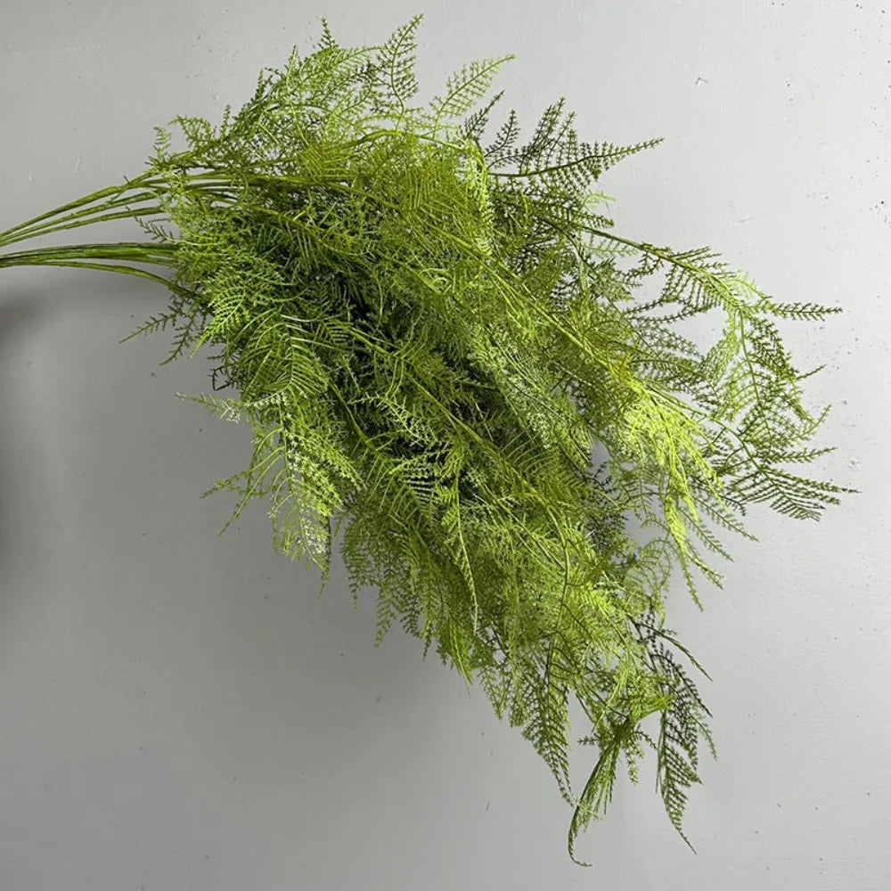 Large Artificial Fern Plant Branches Realistic Handmade Boston Fern Leaves Real Touch Elegant Artificial Asparagus Fern Vue