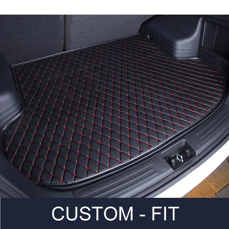 Car Trunk mat Custom leather For Audi,BMW, Toyota, Mercedes-Benz,Tesla,All brand cars Fit 2006-2022 Car Model Vue