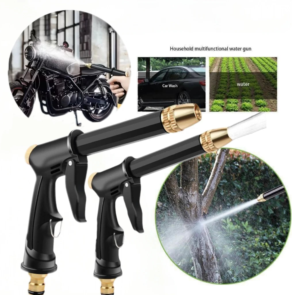High Pressure Water Lance Hose Pipe Jet Nozzle Gun Garden Adjustable Water Spray Modes Car Pet Ground Cleaning Washer Spray Gun Vue