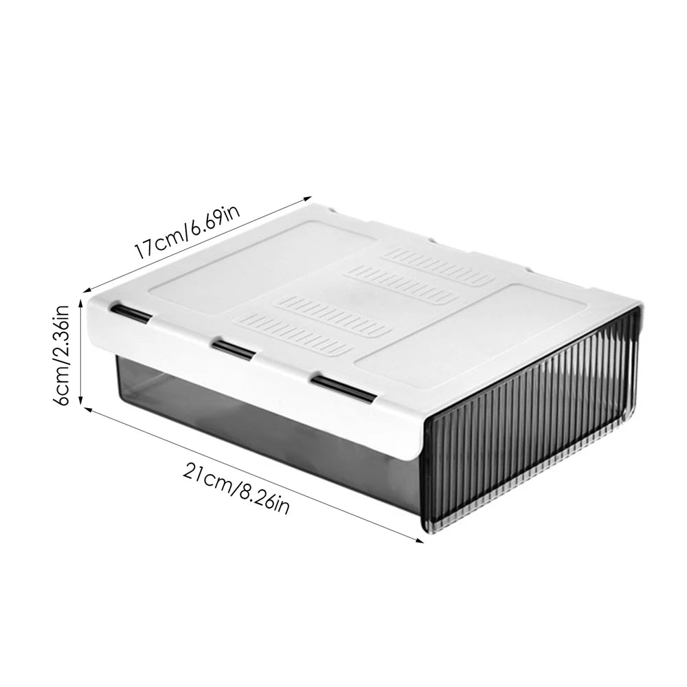 Under Desk Storage Drawers Mounted Desk Drawer Attachable Slide-out Drawer Self-Adhesive Under Desk Drawer Vue