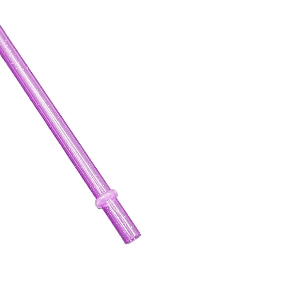 Reusable Gold Powder Plastic Straw Milk Tea Coffee Cup Accessories Vue Purple