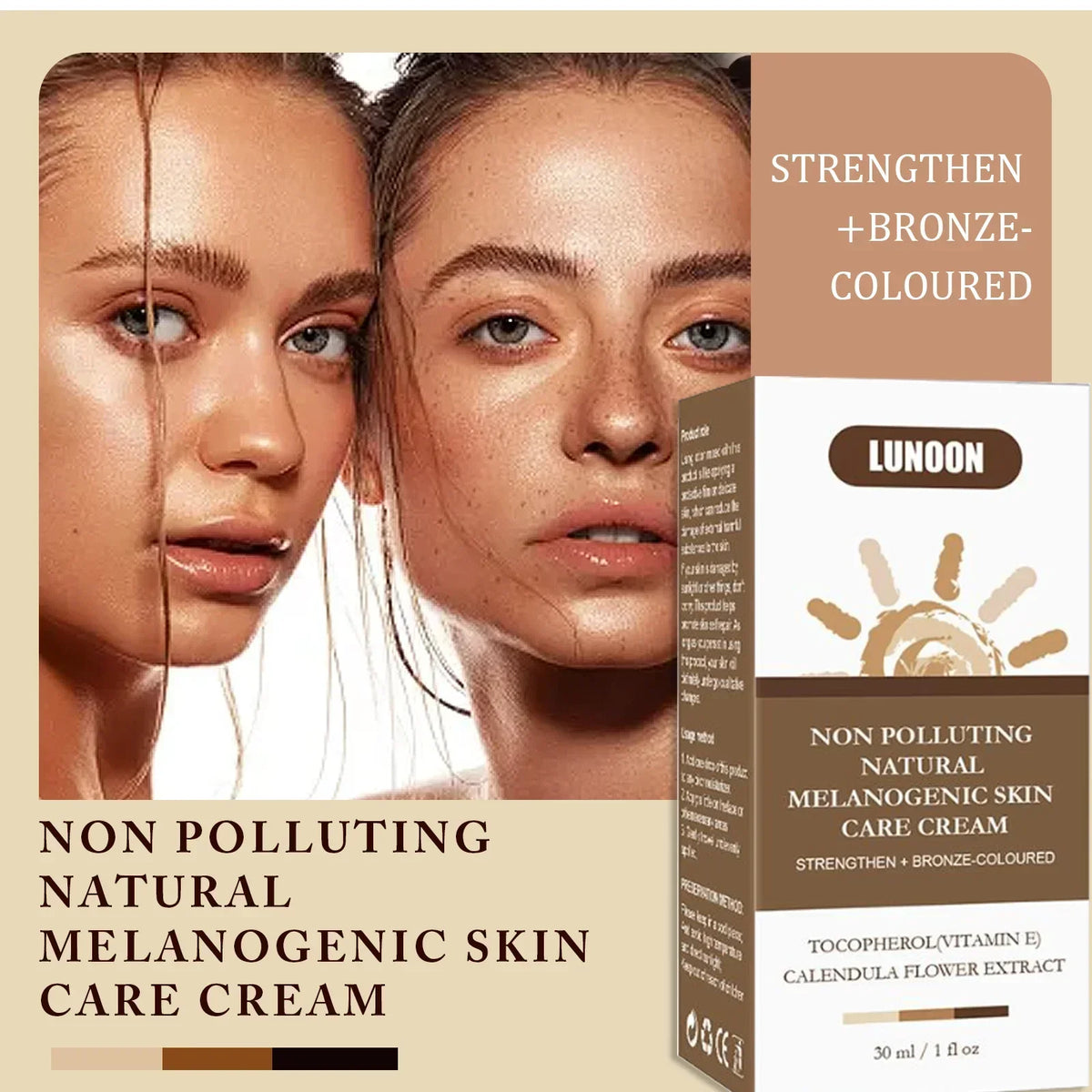 Natural Self Tanning Lotion Enhances Skin Melanin Bronzer For Face And Body Prevents Sunburn Sunless Tanning Cream Vue
