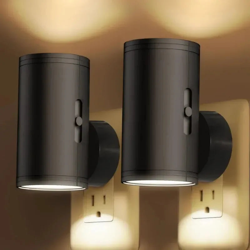 Cylindrical LED Night Light Plug-In | Dimmable Sensor Wall Lamp LED Night Light Vue