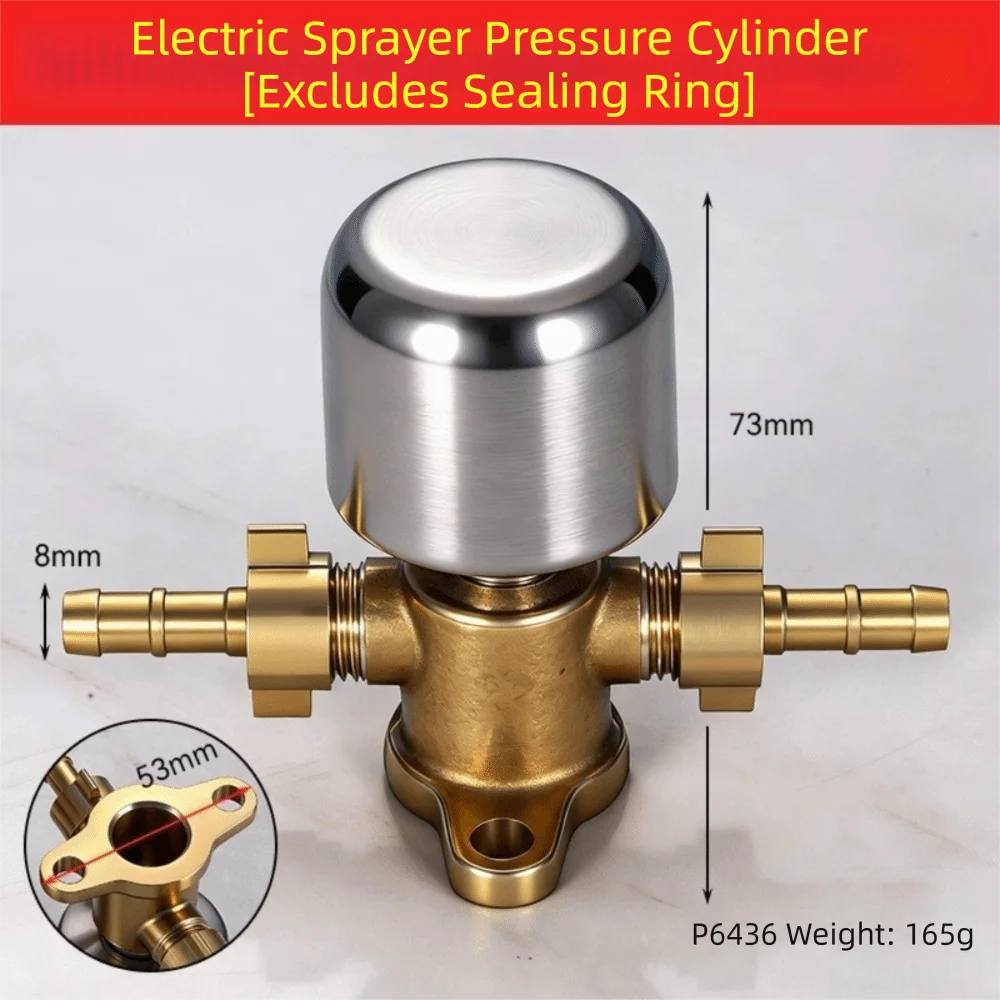 Removable Sprayer Pressure Cylinder Full Copper Garden Booster Heavy