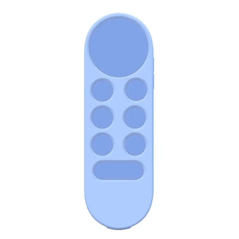 ABKW-Soft Silicone Case For Google Chromecast Remote Control Protective Cover Shell For Google TV 2020 Voice Remote Control A Du Vue Light Blue