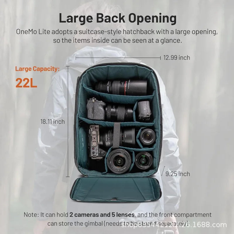 New Camera Bag Large Capacity Waterproof Backpack Micro Single Camera Storage Outdoor Travel Camera Bag Vue