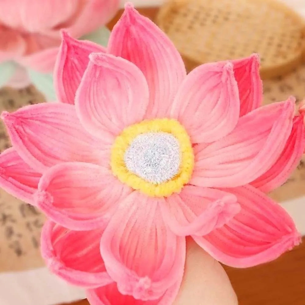 DIY Material Kit Handmade Lotus Lantern Luminous Twisted Stick Flower Lamp Colorful Glowing Handheld Light Photoshoot Decor Vue