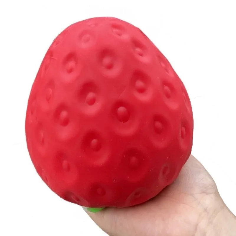 Super Schylling Strawberry Squishy Toy Simulated Strawberry Antistress Sensory Squeeze Toy Stress Relief for Focus ADHD Populati Vue