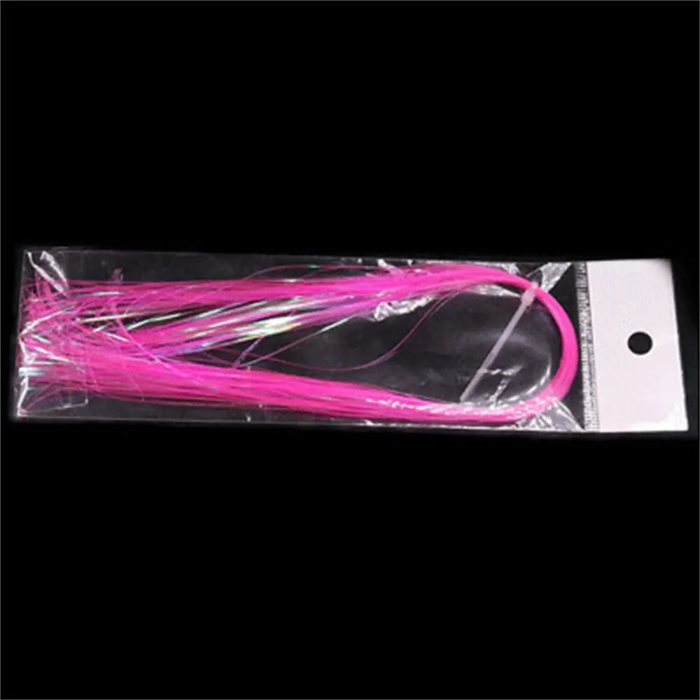 DIY Accessories Fishing Lure Shining Fly Fishing Jig Hook Streamer Assist Hooks Line Fly Tying Tinsel Fly Tying Materials Vue Pink