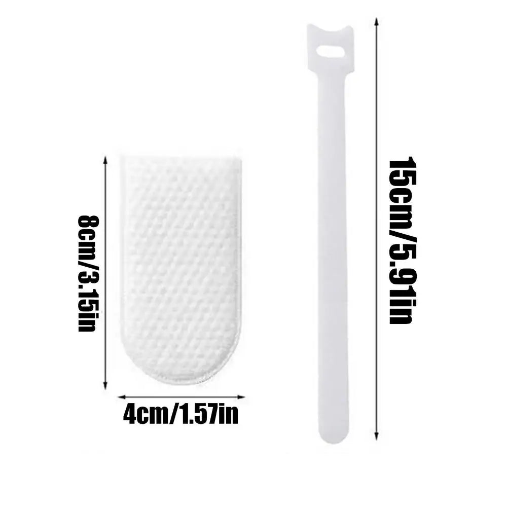 20 Pcs Universal Faucet Filter Cotton Bags, Splash-Proof Water Purifier with Straps, Kitchen Bathroom Sink Tap Strainer Pad Vue 20pcs