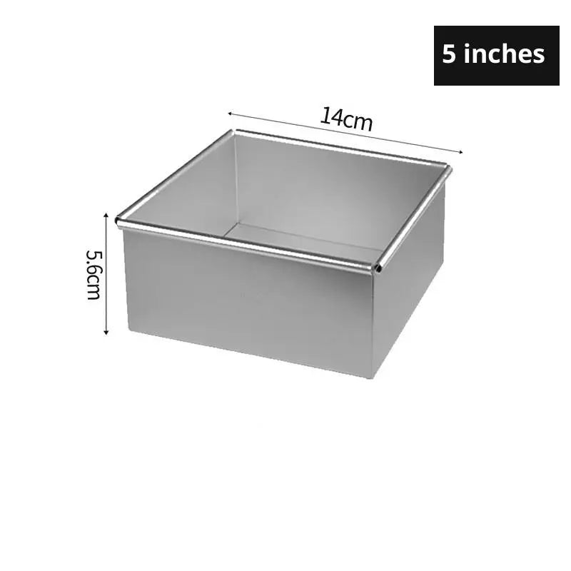 4 5 6 8 Tiramisu Muffin Pan Aluminum Alloy Square Cake Baking Mould Vue 5inch