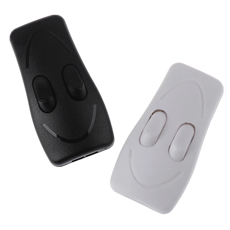 1PCS Double Control Switch Floor Light Table Lamp Push Button Switches Two-button in Line Switch Black White Color Vue