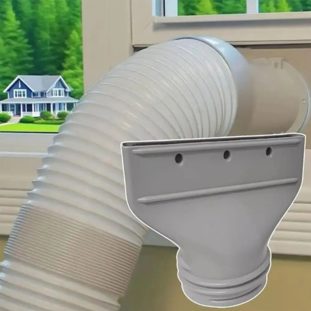 Flat Hose Hose Adapter Vent Tube Coupler Exhaust Hose Adapter Exhaust Nozzle Portable Vent Connector Air Conditioning Vue