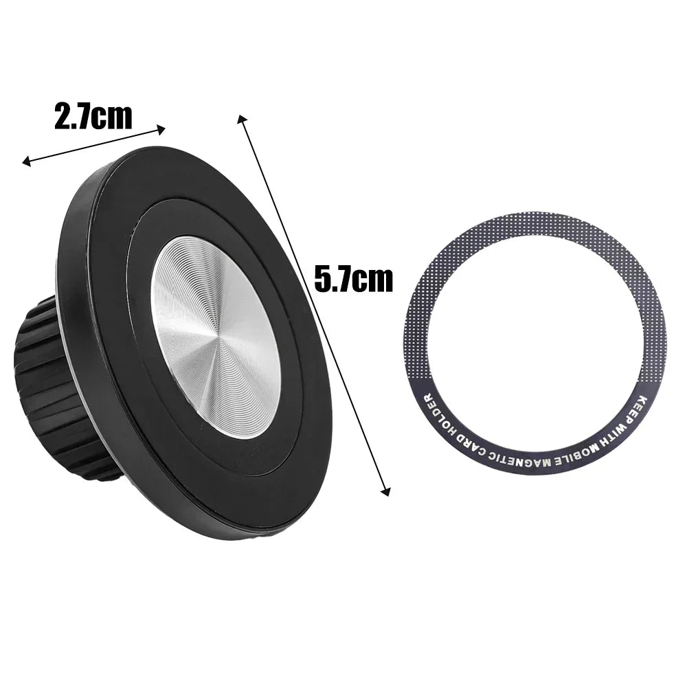 For MagSafe Car Mount Accessories Universal Magnetic Car Phone Holder Parts Suitable for 17mm Ball Head Base Magnet Brackets Vue 1 Set