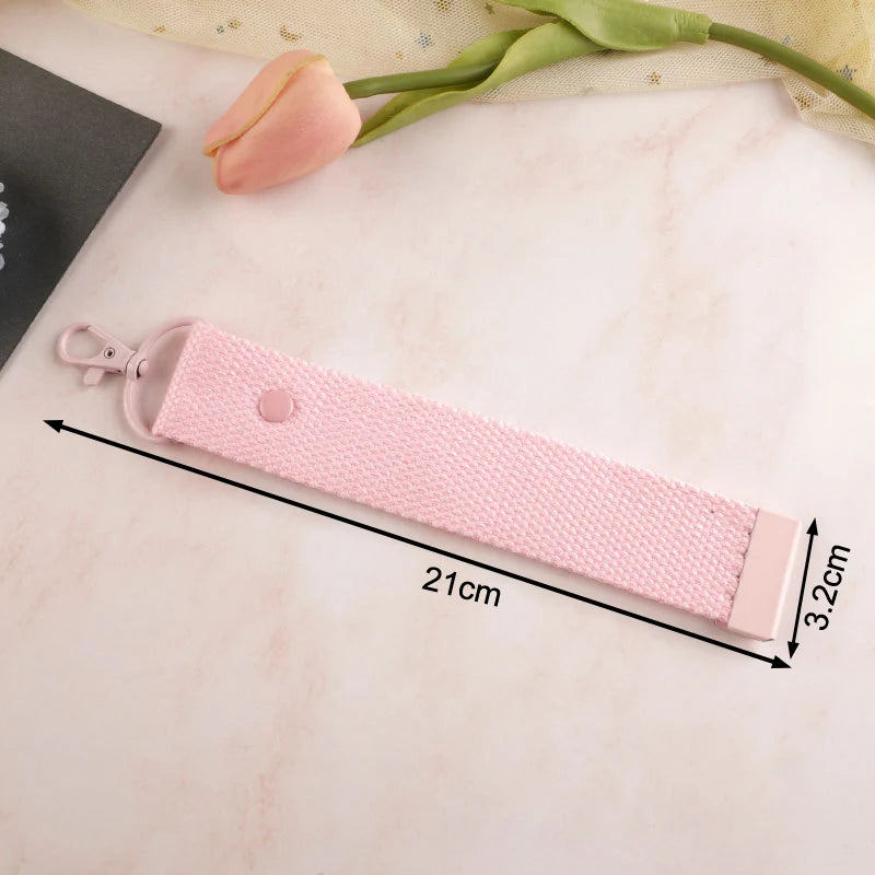 Fashion Cotton Keychain Lanyard Wrist Straps Schoolbag Backpack Pendent Key Chain Car Keys Canvas Strap Keyring Vue A1