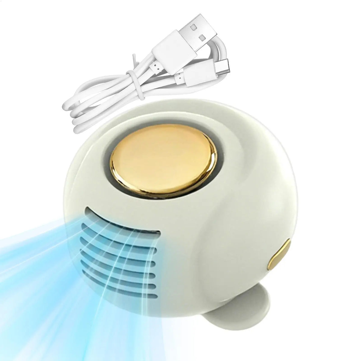 Clip On Rechargeable Bladeless Fan, Portable Mini Cooling Fan with Clip, Quiet Personal Breeze for Home Office Travel Camping Vue