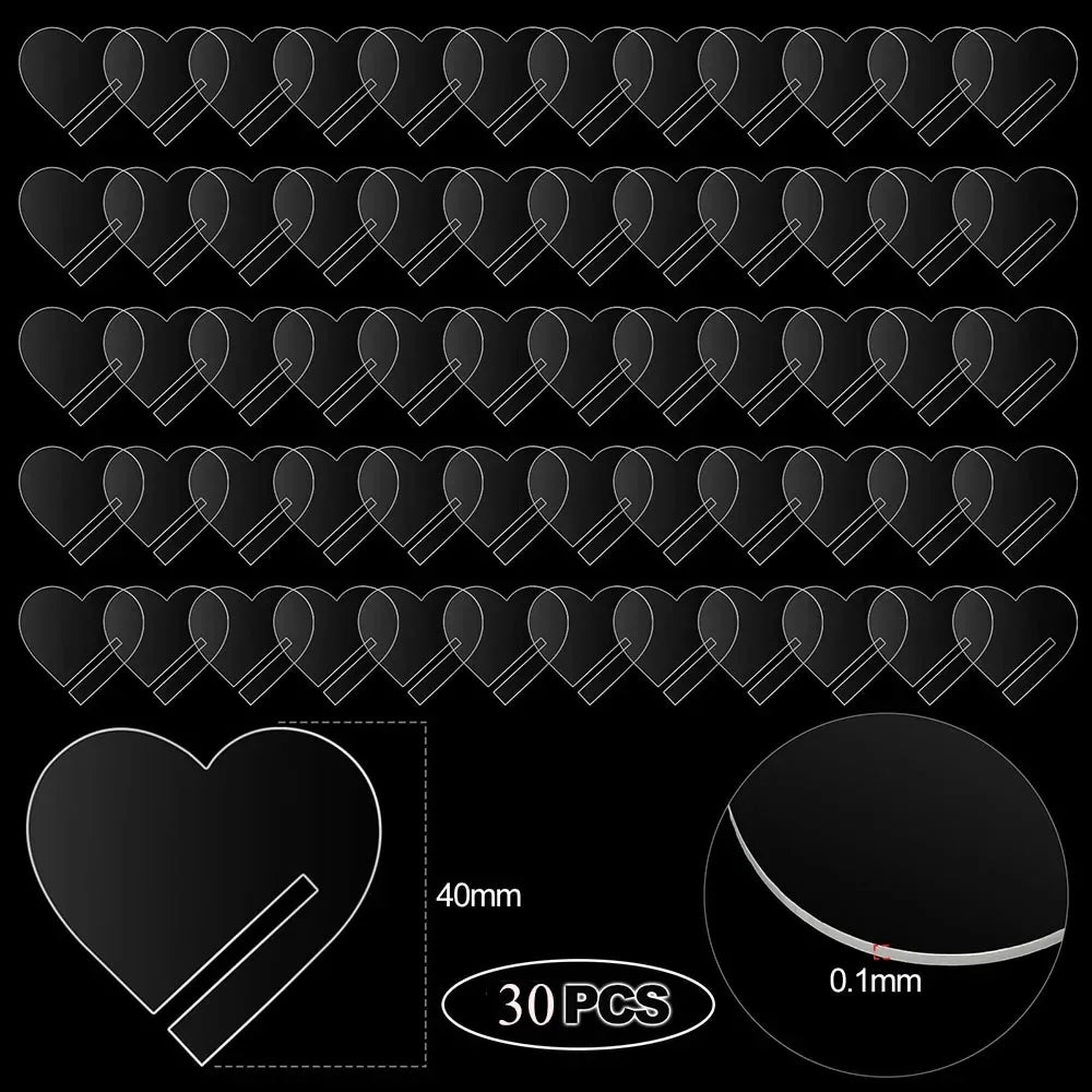 Blank Acrylic Circle Drink Tags Useful Party Drinking Tag Rim Wine Vue