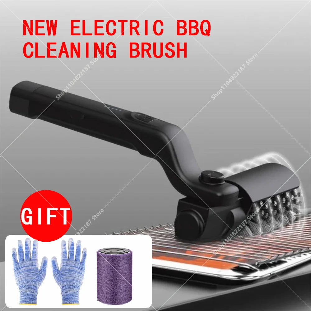 Electric BBQ Cleaning Brush Stainless Steel Rotating Grill Brush Ideal for Spring Outdoor Steam Cleaning Of Grills Vue 2600mAh