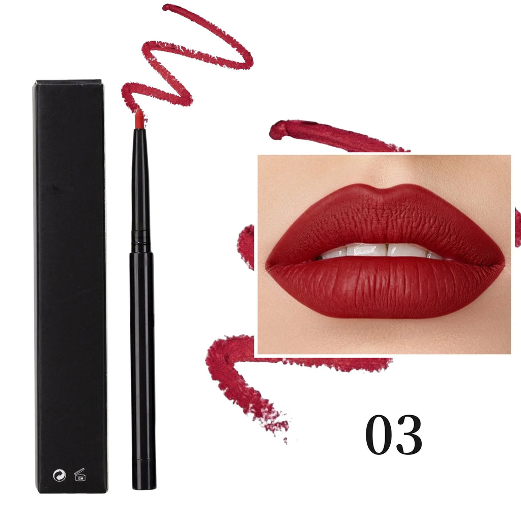 Matte Lip Liner Pencil Private Label Lip Contour Lipstick Waterproof Non-transfer Highly Pigmented Nude-pink Daily Makeup 20pcs Vue