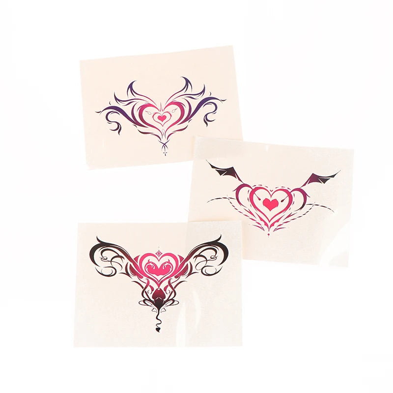 Waterproof Temporary Tattoo Stick Wing Design Flash Tattoo for Arm Leg Back Body Art for Men Women Vue