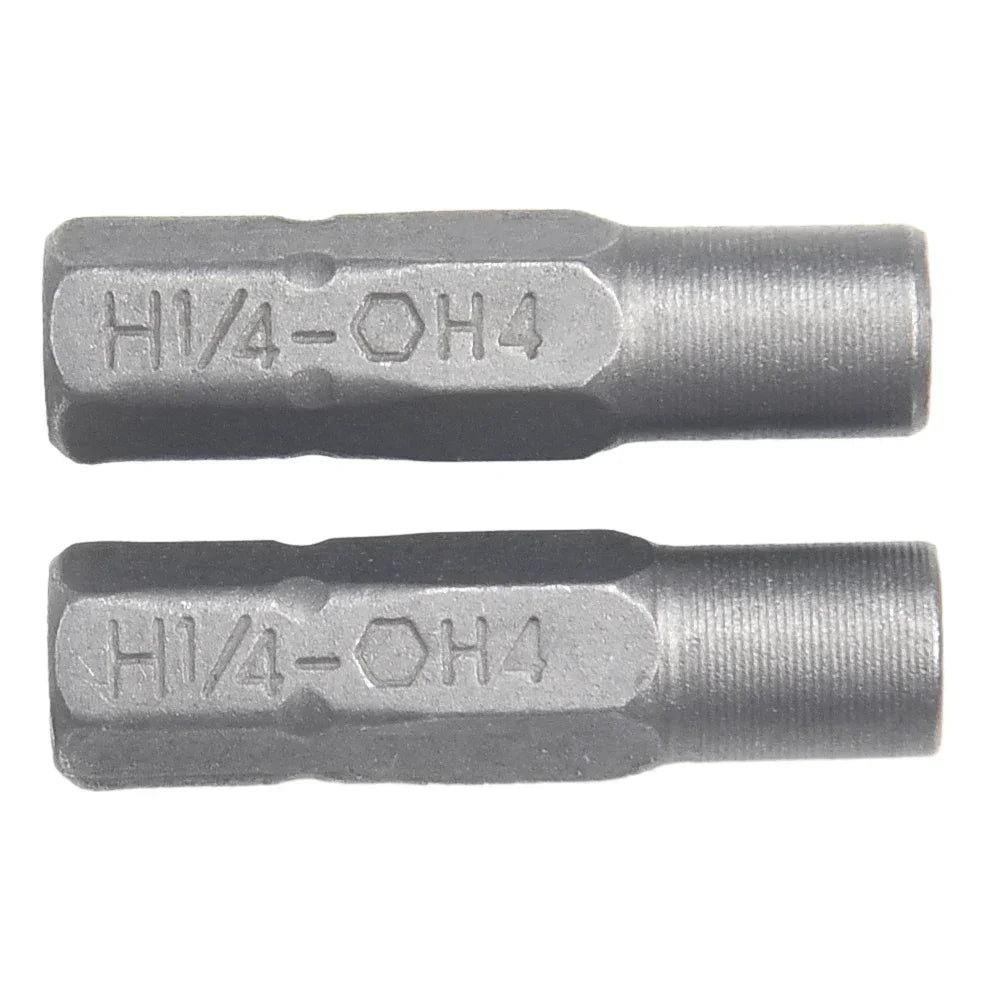 2pc Magnetic 1/4" to 4mm Hex Shank Bit Adapter – Alloy Steel Bit Adapter Set Vue