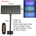 360° Rotatable Light Aquarium USB LED Light Full Spectrum Aquatic Plant Grow Lamp Fish Tank Adjustable Brightness Dimmable Timed Vue A6 Normal USB EU Plug