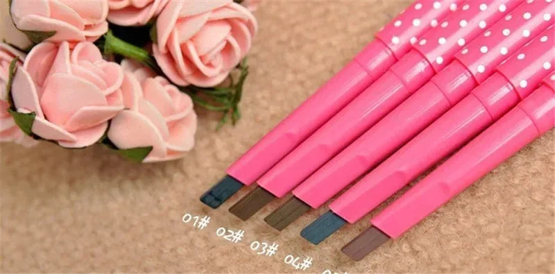New 1pcs Longlasting Eyebrow Pencil Natural Waterproof Rotating Automatic Eye Brow Pencil Cosmetic Eyebrow Shaping Liner Pen Hot Vue