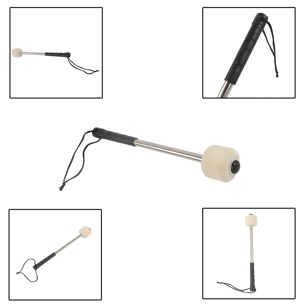 Instrument Stick Flexible Drum Hammer High Quality White Classic Metal Drumsticks for Drummer Beginner Drum Stick With Rope Vue
