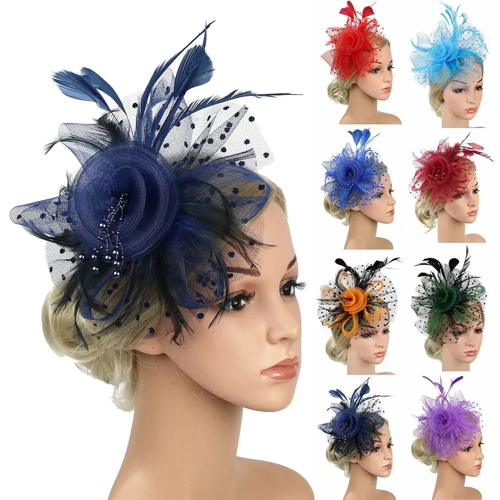 Stylish Mesh Flower Hair Fascinators Cocktail Fascinator Hat Alice