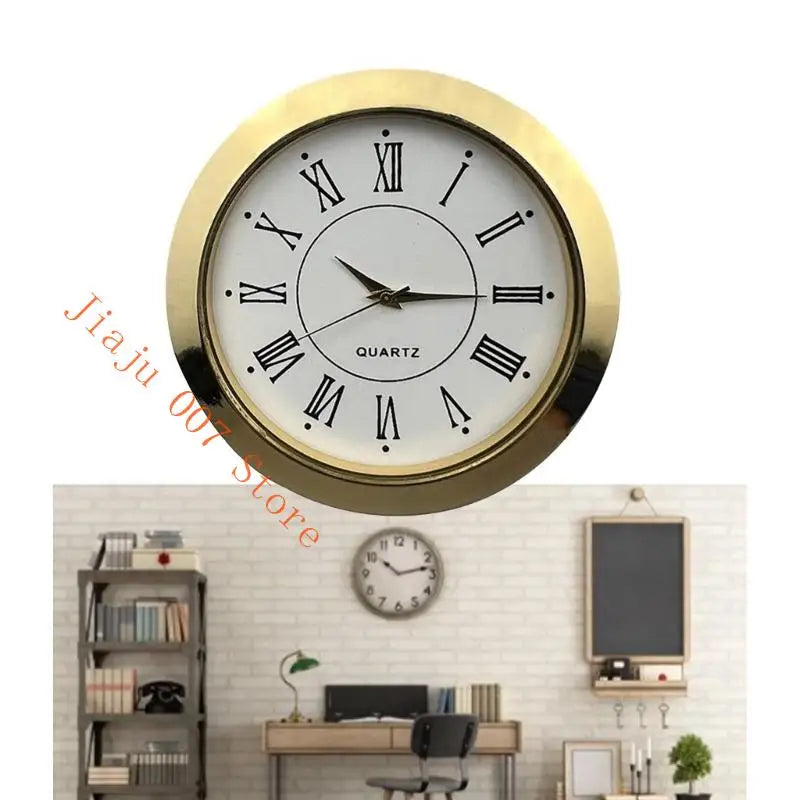 55mm Clock Head Insert with Numerals | Home & School Décor Clock Insert Vue