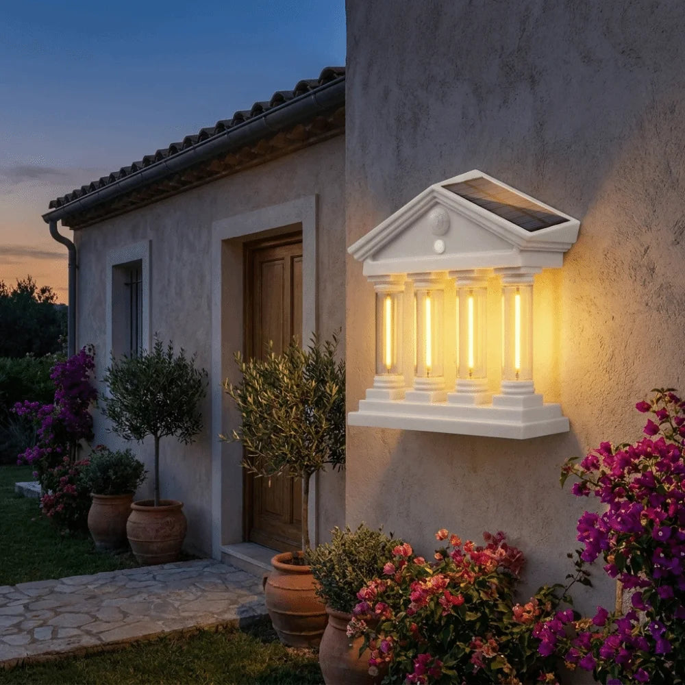 High Bright Solar Wall Lamp Steady Bright Illumination Waterproof Performance Waterproof Outdoor Light Energy-Saving Vue