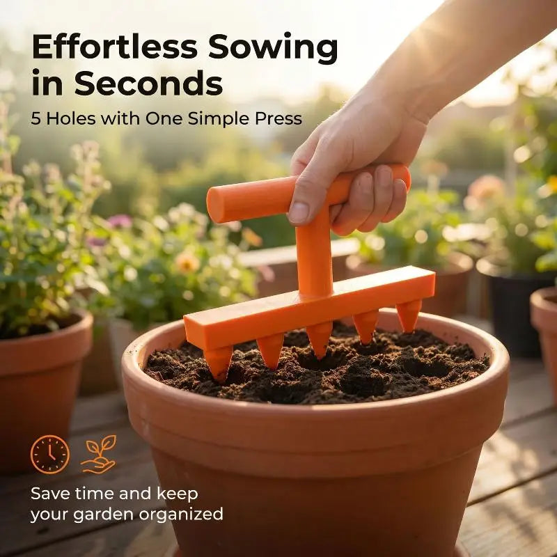 Modern Hole Punch Seeder for Home Gardening of Vegetables and Flowers Vue