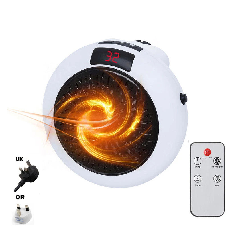 Portable PTC Ceramic Space Heater – Desktop & Wall Mount Mini Portable Space Heater Vue Lavender