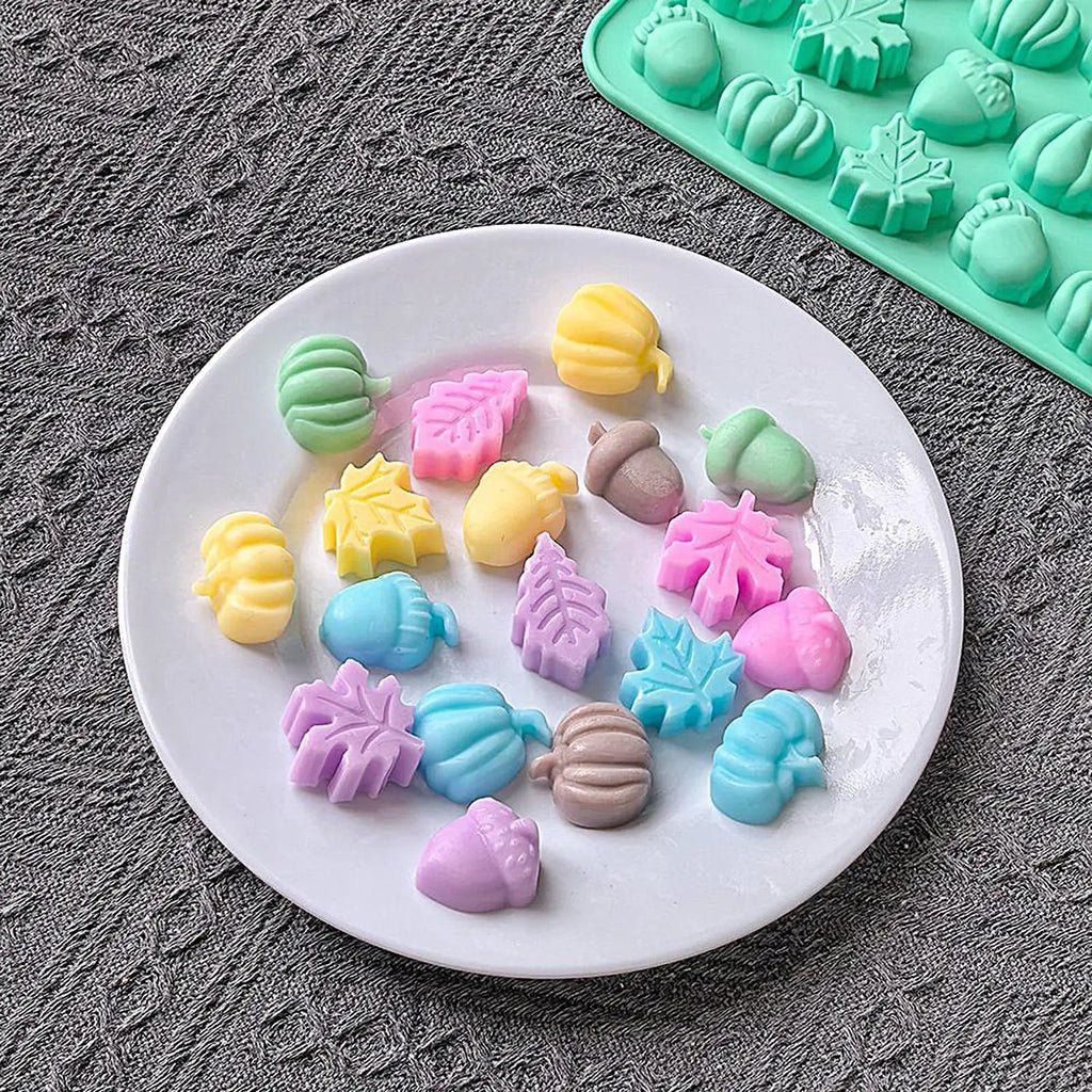 Silicone Maple L eaf Candy Mold, Reusable Easy-Release Chocolate Mould, Fall Baking & Soap Making Mold For Ice Resin Cakes Vue