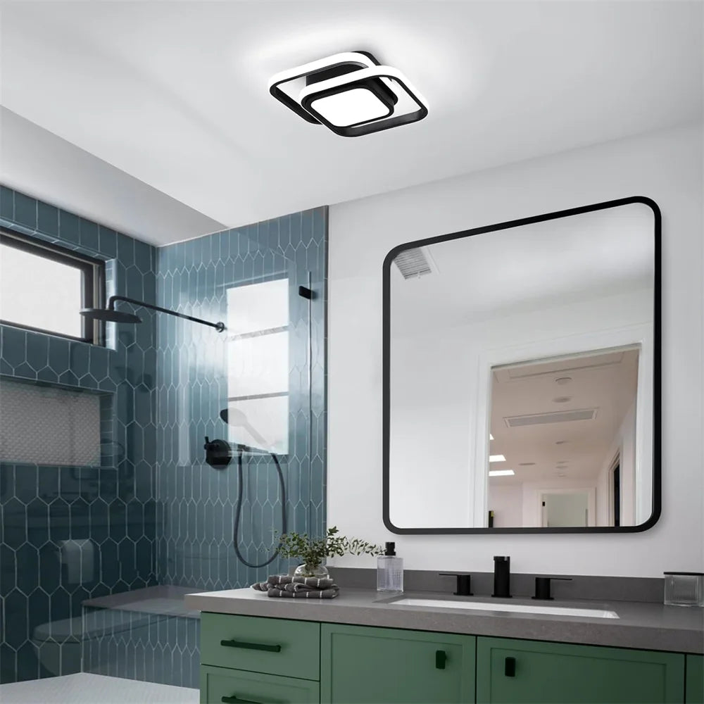 LED Ceiling Light Modern Square Ceiling Lamp for Bedroom Kitchen Living Room Study Hallway Small Asile Lamp Corridor Lights Vue