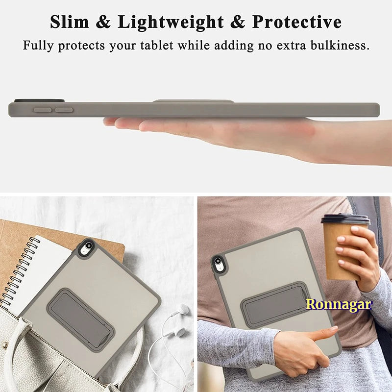 Ronnagar iPad Case Stand – All Models 2017–2026 | Pro Air Mini iPad Case with Stand Vue