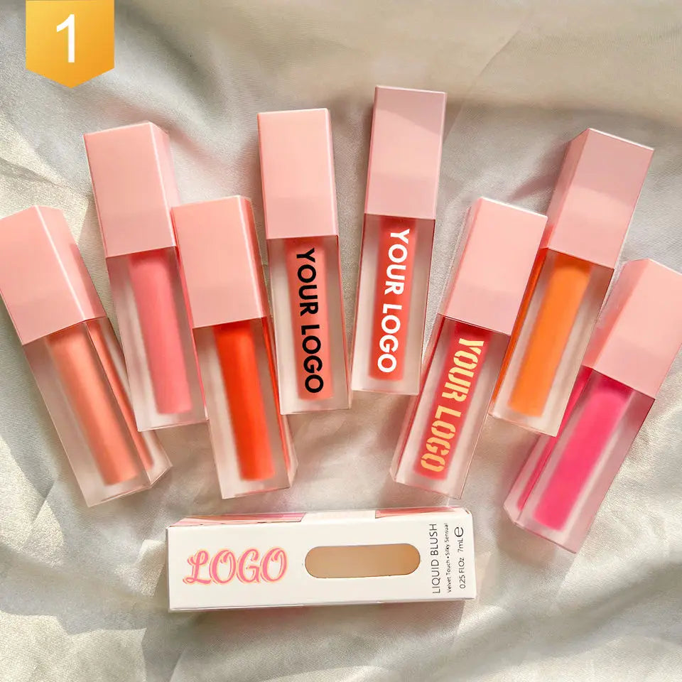 Liquid Blush Private Label Makeup Products Waterproof Cream Blusher No Logo Cosmetics Wholesale Items For Resale In Bulk 10pcs Vue Default Title