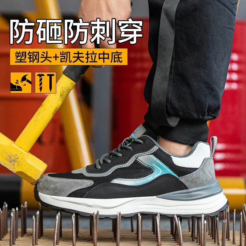 Men's Composite Toe Anti-Static Safety Work Shoes – Lightweight Safety Work Shoes Vue