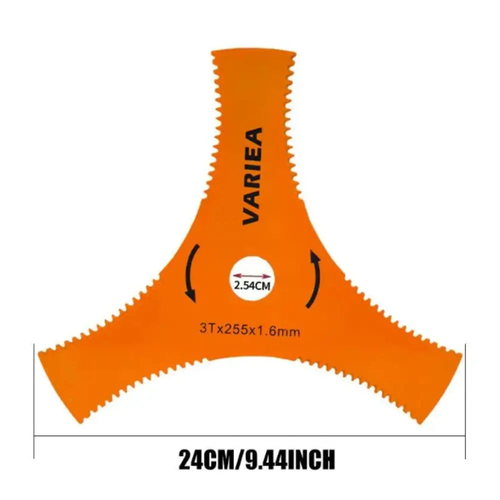 Manganese Steel Lawn Mower Cutter Three Teeth Imported Three Teeth Cutter Steel Quenching Manganese Steel Cutter Grass Cutting Vue