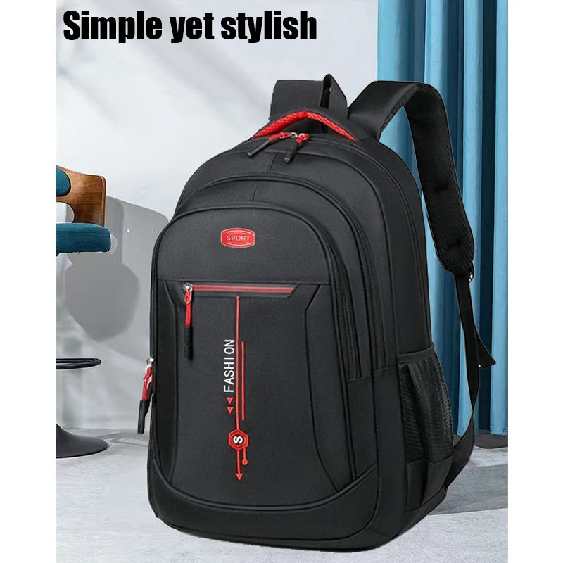 Everyday Versatile Travel Backpack Fashion Contrast Zipper Design
