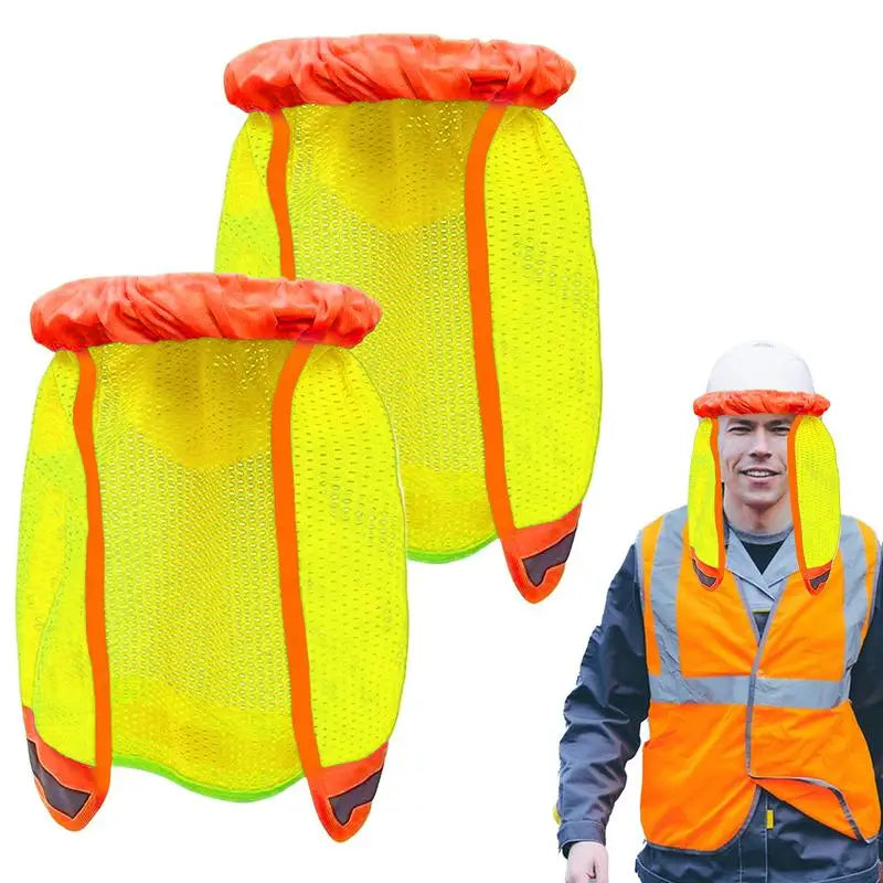 Hard Hat Sun Shade Neck Shield Reflective Strip – 2-Pack Hard Hat Sun Shade Vue