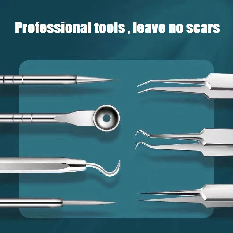 Pro Ultra Fine No.5 Blackhead Remover Tweezers Acne Pimple Needle Deep Facial Cleansing Clip Set Available Home Skin Care Tool Vue