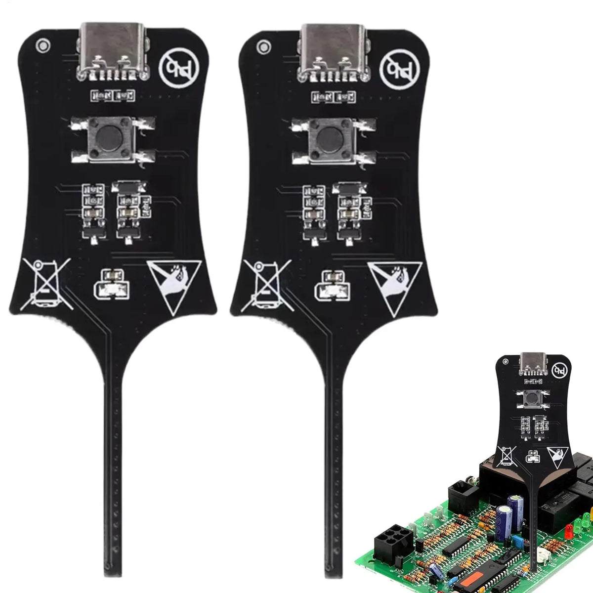 2 Piece High Sensitivity Quick Check Type C Inductance Meter Tester for Phone Repair Electronics Circuit Board Laptop Workshop Vue