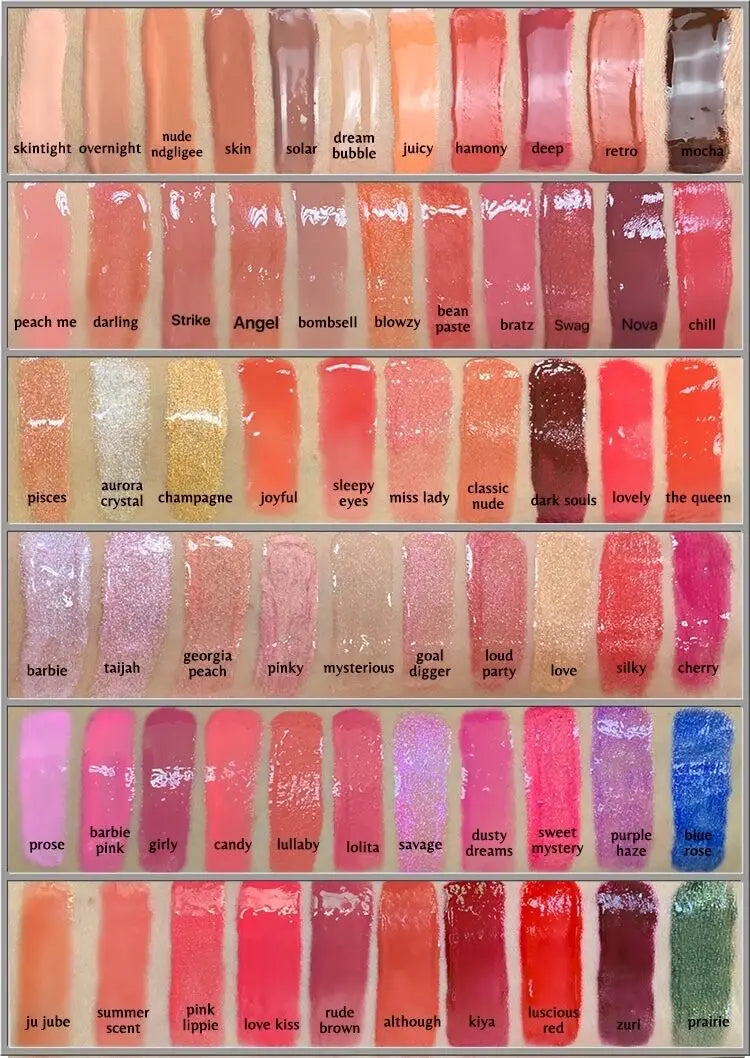 50ml Cosmetic vendor vegan Private Label wholesale lipgloss bags gloss matte liquid waterproof Clear High pigment Lip gloss base Vue